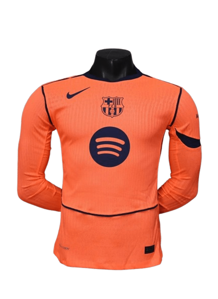 FC Barcelona 2526 Third Long Sleeved Player’s Soccer Jersey